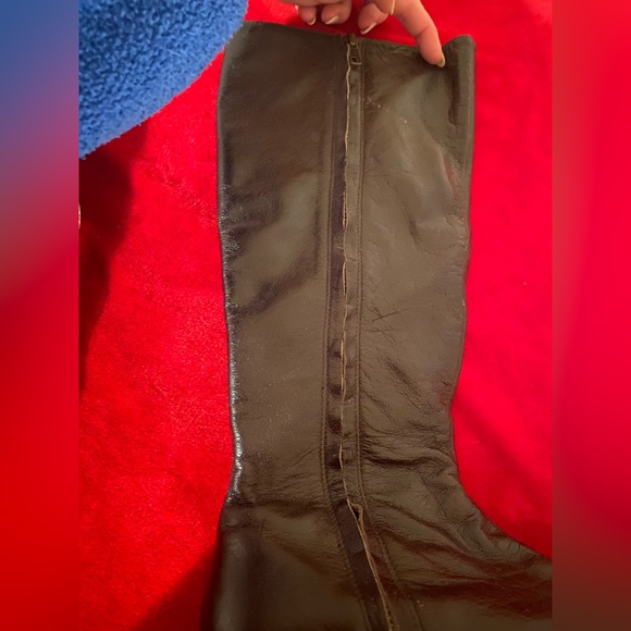 Gee Wawa Anthropology Leather dark brown leather Boot - Picture 7 of 11